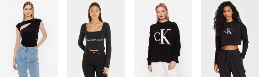 Moteriškos palaidinės ir tunikos Calvin Klein Moteriškos palaidinės ir tunikos Calvin Klein
